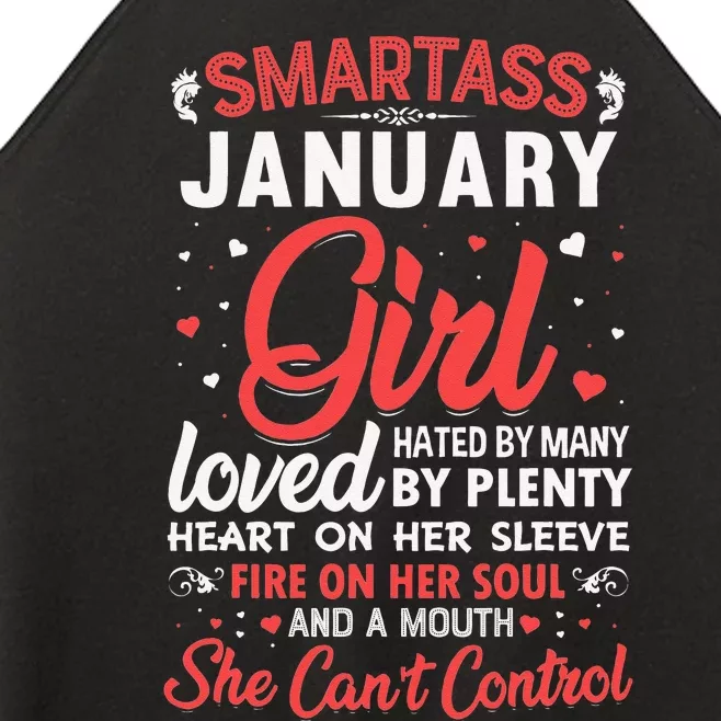 Smartass January Gift For Wo Women’s Perfect Tri Rocker Tank