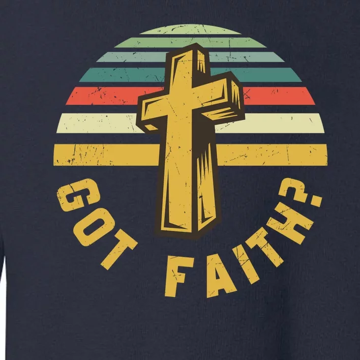 Sunset Jesus Got Faith Toddler Sweatshirt