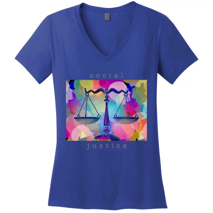 Social Justice Gift Women's V-Neck T-Shirt