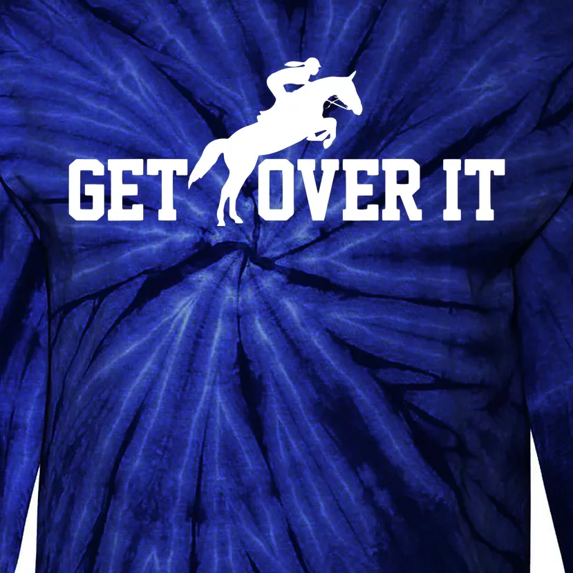 Show Jumping Horse Show Gift Equestrian Rider Tie-Dye Long Sleeve Shirt