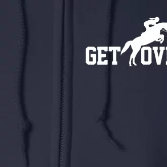 Show Jumping Horse Show Gift Equestrian Rider Full Zip Hoodie