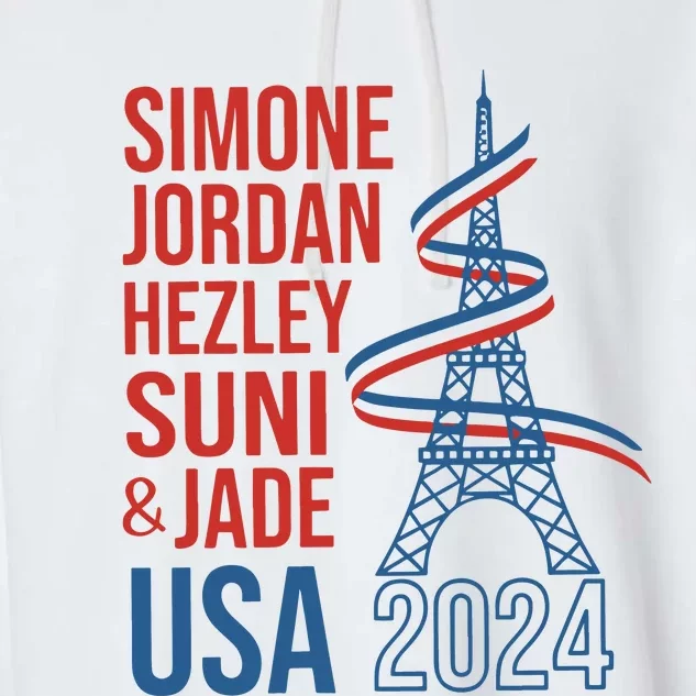 Simone Jordan Hezley Suni & Jade Usa Paris 2024 Garment-Dyed Fleece Hoodie