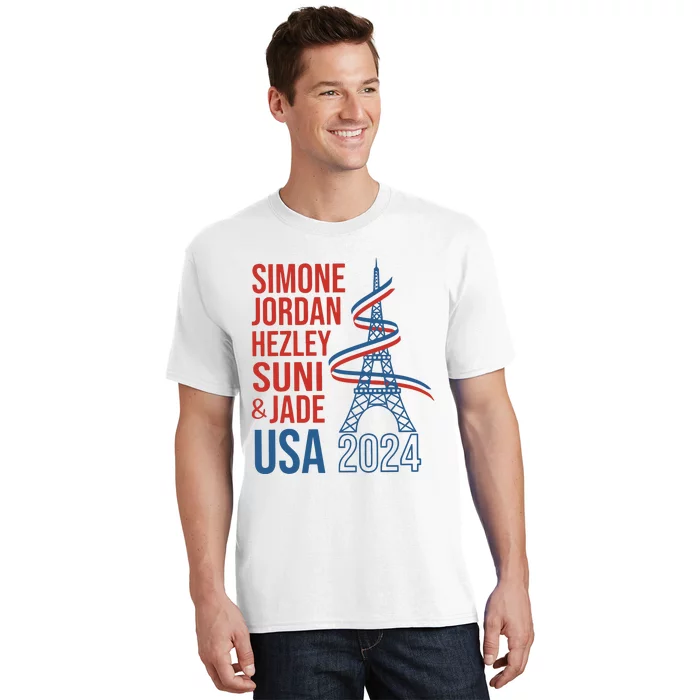 Simone Jordan Hezley Suni & Jade Usa Paris 2024 T-Shirt