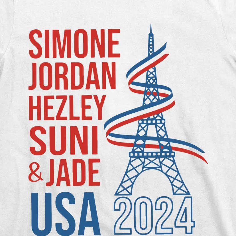 Simone Jordan Hezley Suni & Jade Usa Paris 2024 T-Shirt