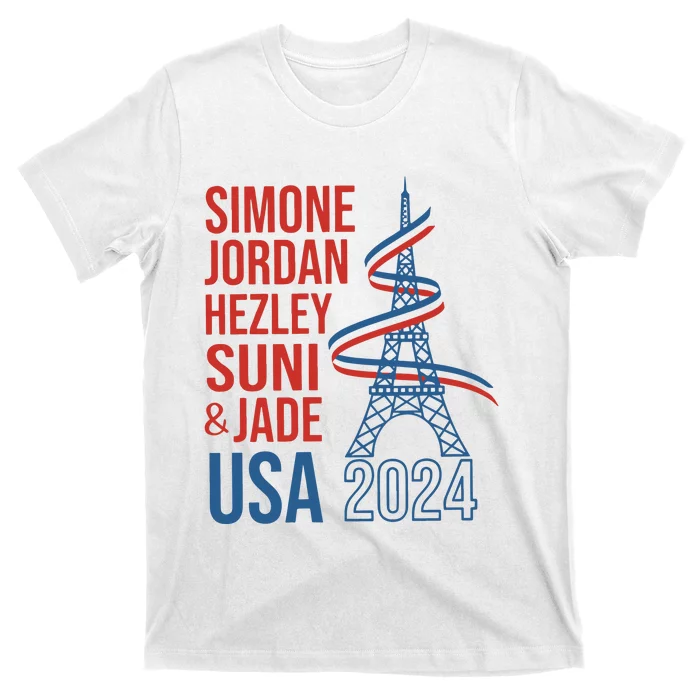 Simone Jordan Hezley Suni & Jade Usa Paris 2024 T-Shirt