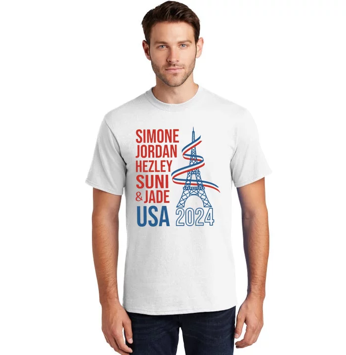 Simone Jordan Hezley Suni & Jade Usa Paris 2024 Tall T-Shirt