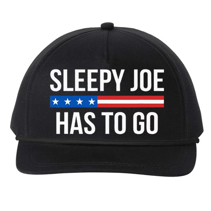 Sleepy Joe Has To Go Snapback Five-Panel Rope Hat