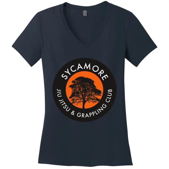 Sycamore Jiu Jitsu Club Tree Premium Women's V-Neck T-Shirt