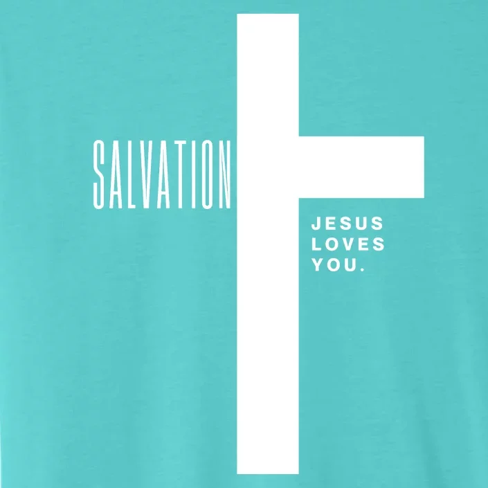 Salvation Jesus Loves You Cross ChromaSoft Performance T-Shirt