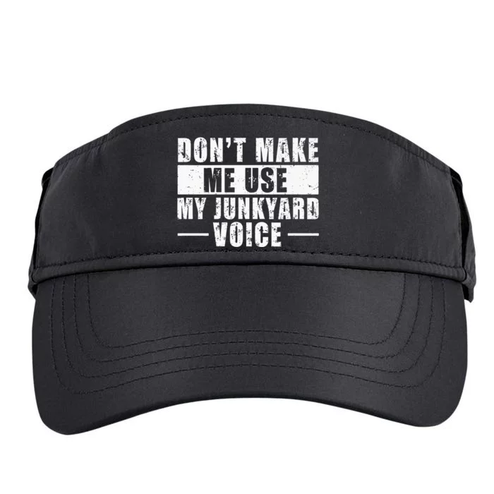 Scrapyard & Junkyard Life Quote For A Junk Yard Scrapper Adult Drive Performance Visor