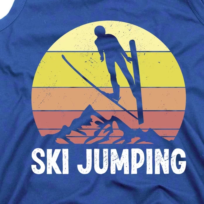 Ski Jumping Lover Ski Jumper Mountain Skiiing Winter Sport Funny Gift Tank Top