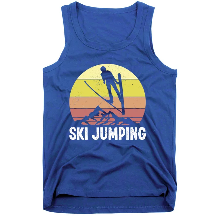 Ski Jumping Lover Ski Jumper Mountain Skiiing Winter Sport Funny Gift Tank Top