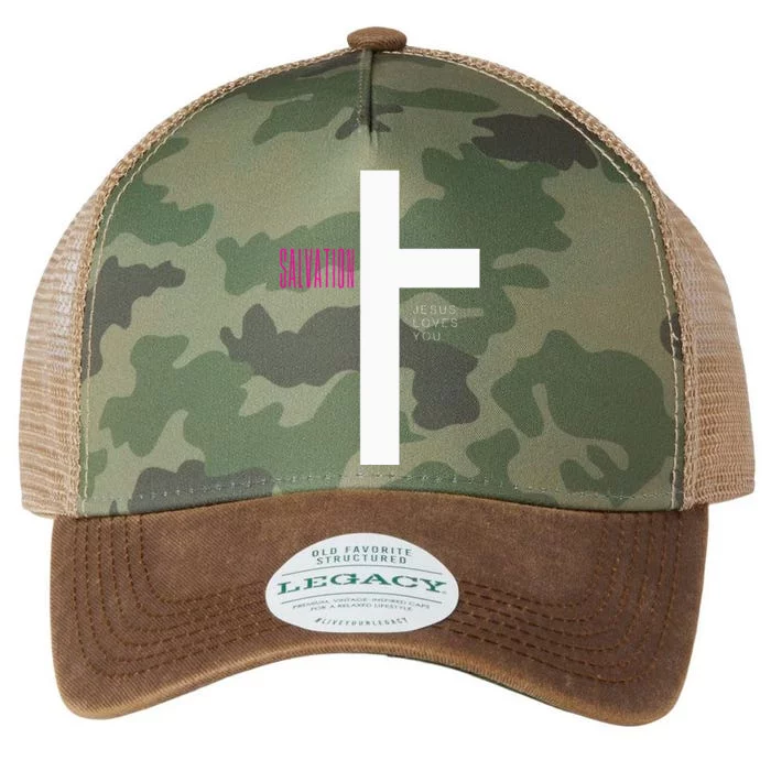 Salvation Jesus Loves You Legacy Tie Dye Trucker Hat