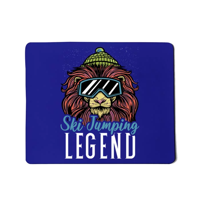 Ski Jumping Legend With A Lion Cool Gift Mousepad