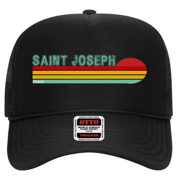 Saint Joseph Michigan High Crown Mesh Trucker Hat