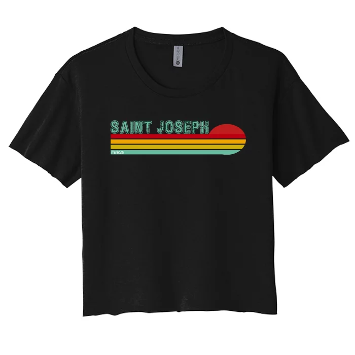 Saint Joseph Michigan Women's Crop Top Tee