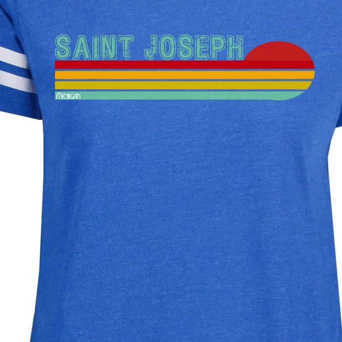 Saint Joseph Michigan Enza Ladies Jersey Football T-Shirt