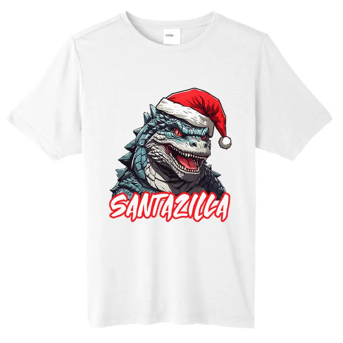 Santazilla Japanese Monster Kaiju Christmas ChromaSoft Performance T-Shirt