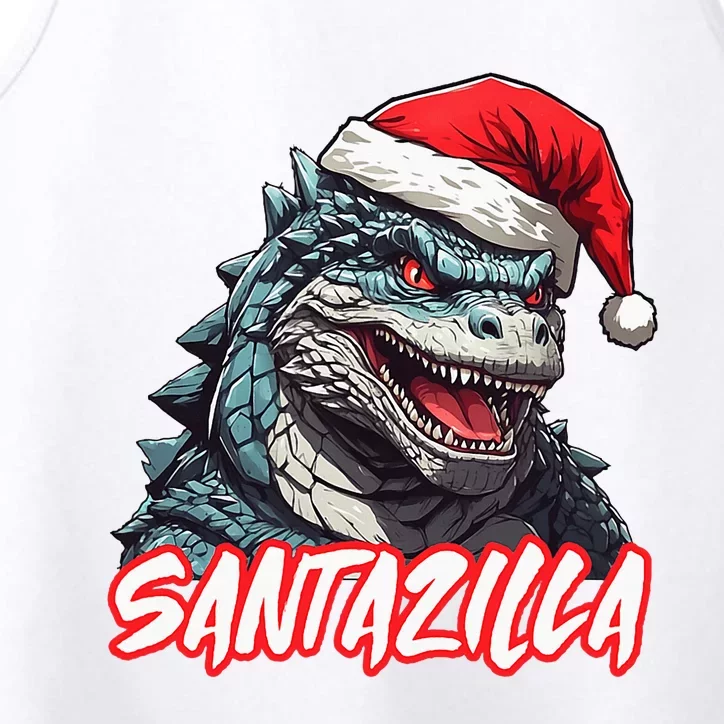 Santazilla Japanese Monster Kaiju Christmas Performance Tank