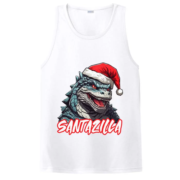 Santazilla Japanese Monster Kaiju Christmas Performance Tank