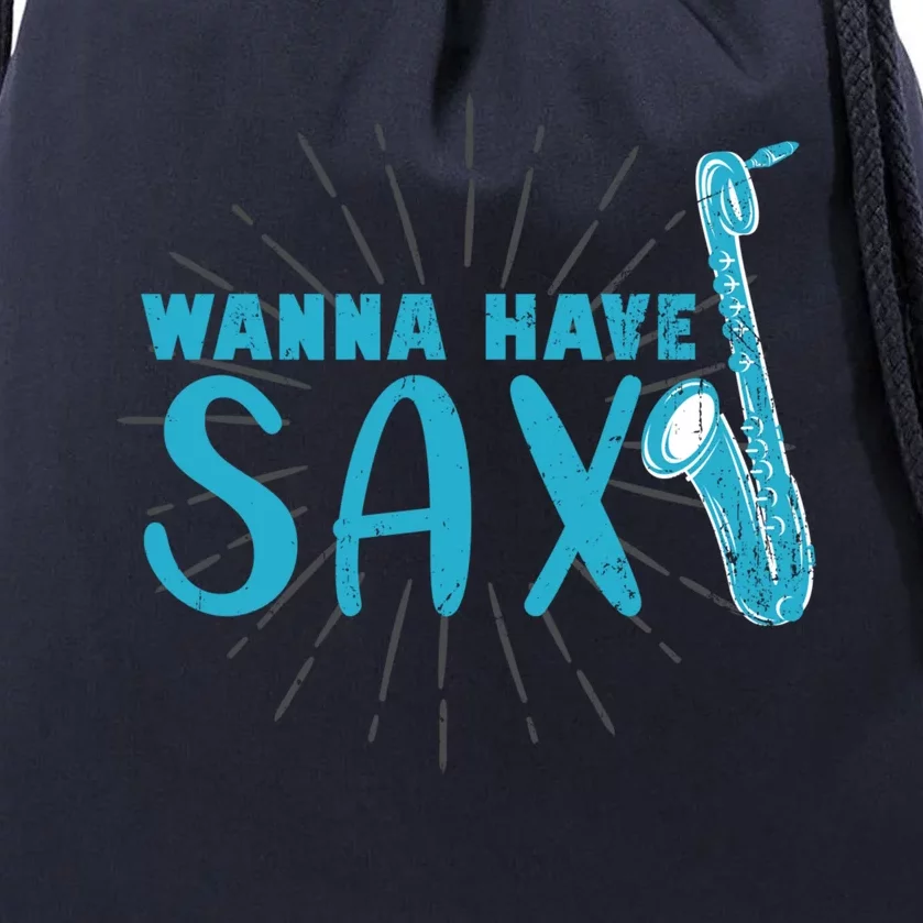 Saxophone Jazz Musician Funny Gift Sax Saxophonist Gift Drawstring Bag