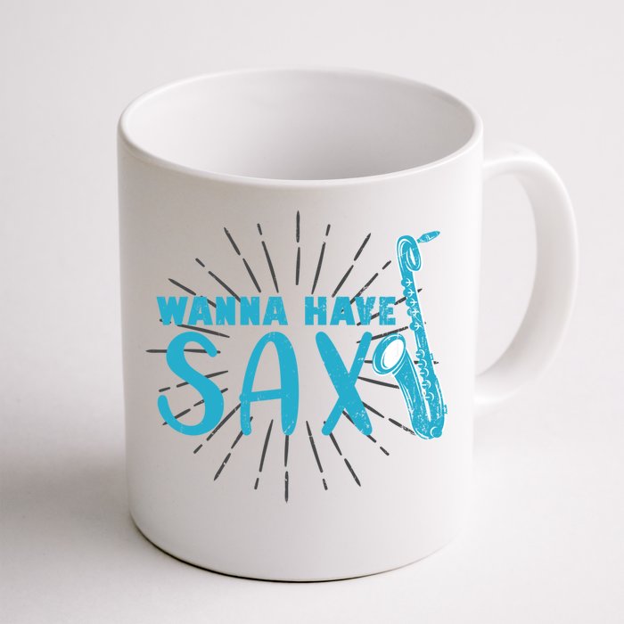 Saxophone Jazz Musician Funny Gift Sax Saxophonist Gift Front & Back Coffee Mug