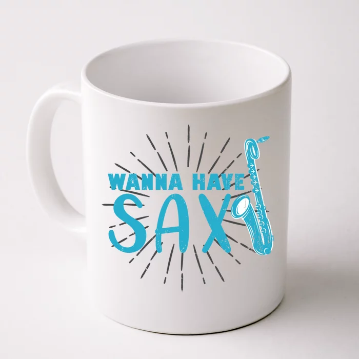 Saxophone Jazz Musician Funny Gift Sax Saxophonist Gift Front & Back Coffee Mug