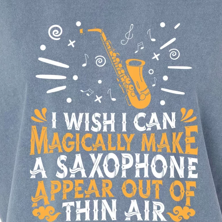 Saxophone Jazz Musician Player Gift Magical Sax Saxophonist Meaningful Gift Garment-Dyed Women's Muscle Tee