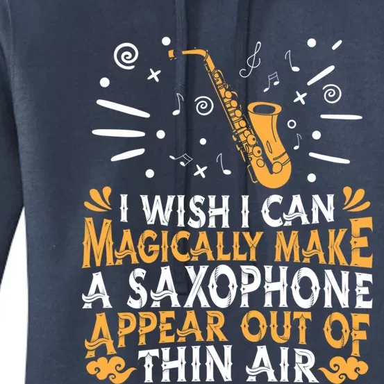 Saxophone Jazz Musician Player Gift Magical Sax Saxophonist Meaningful Gift Women's Pullover Hoodie