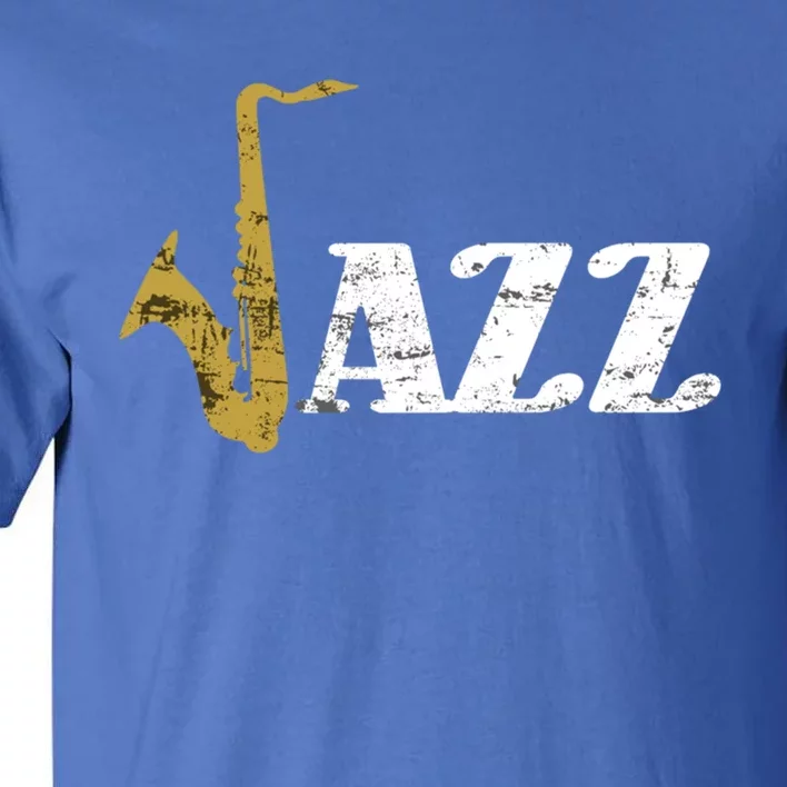 Saxophone Jazz Musician Dad Gift Fathers Day Sax Cool Gift Tall T-Shirt