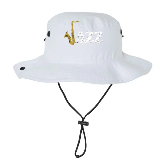 Saxophone Jazz Musician Dad Gift Fathers Day Sax Cool Gift Legacy Cool Fit Booney Bucket Hat