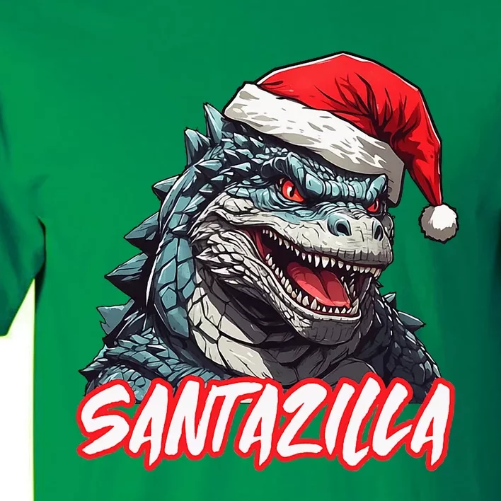 Santazilla Japanese Monster Kaiju Christmas Tall T-Shirt