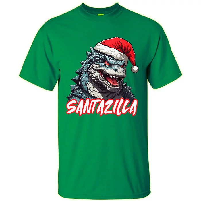 Santazilla Japanese Monster Kaiju Christmas Tall T-Shirt