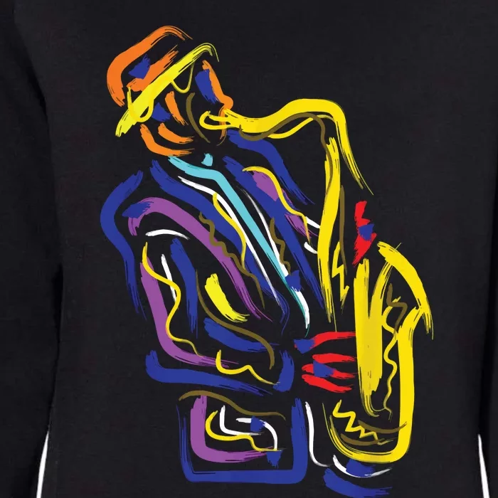 Saxophonist Jazz Musician Gift Idea Saxophone Womens California Wash Sweatshirt