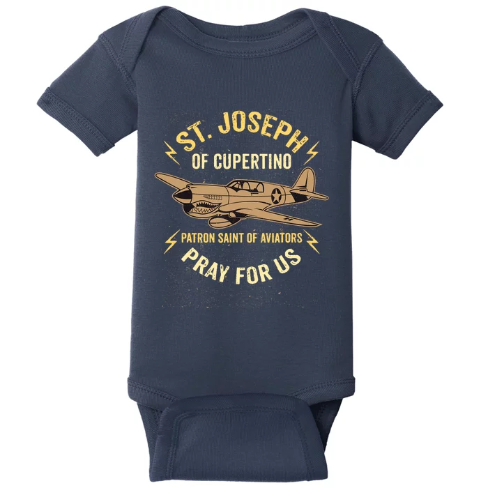 St. Joseph Of Cupertino Saint Of Pilots Aviators Baby Bodysuit