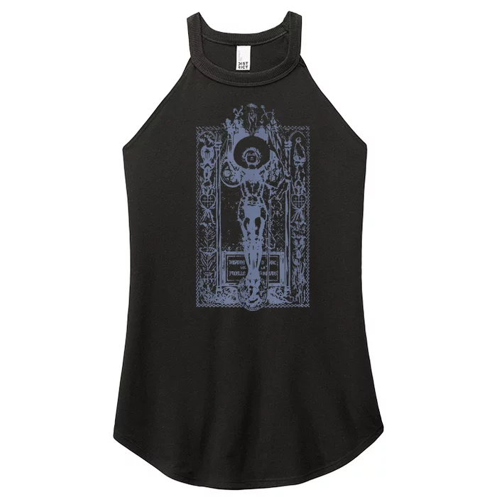 St Joan Of Arc Distressed Vintage Saint Catholic Women Women’s Perfect Tri Rocker Tank