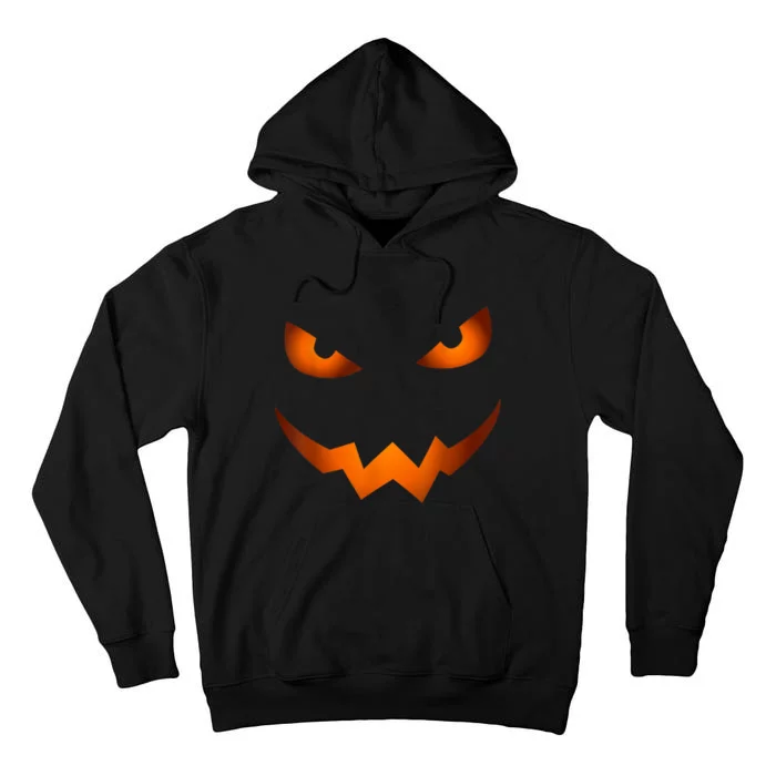 Scary Jack O Lantern Pumpkin Face Halloween Costume Tshirt Tall Hoodie