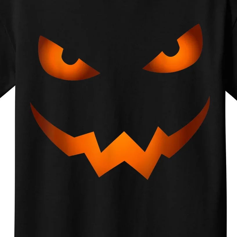 Scary Jack O Lantern Pumpkin Face Halloween Costume Tshirt Kids T-Shirt