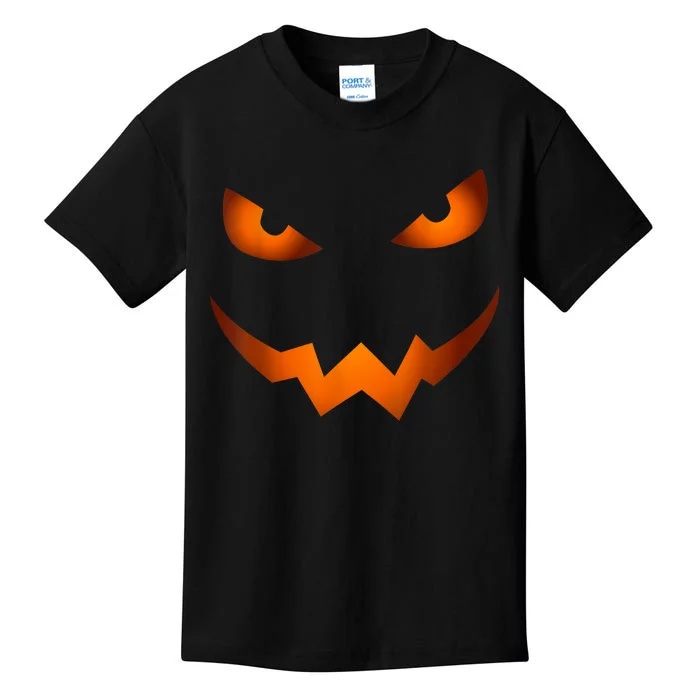 Scary Jack O Lantern Pumpkin Face Halloween Costume Tshirt Kids T-Shirt