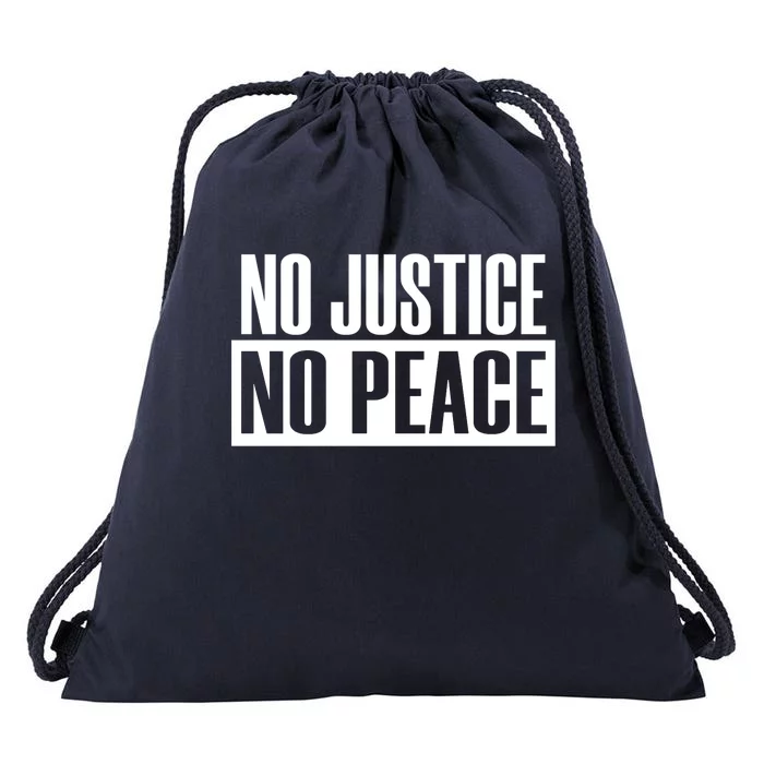 Social Justice Peace No Blm Protest 2020 Injustice Gift Drawstring Bag