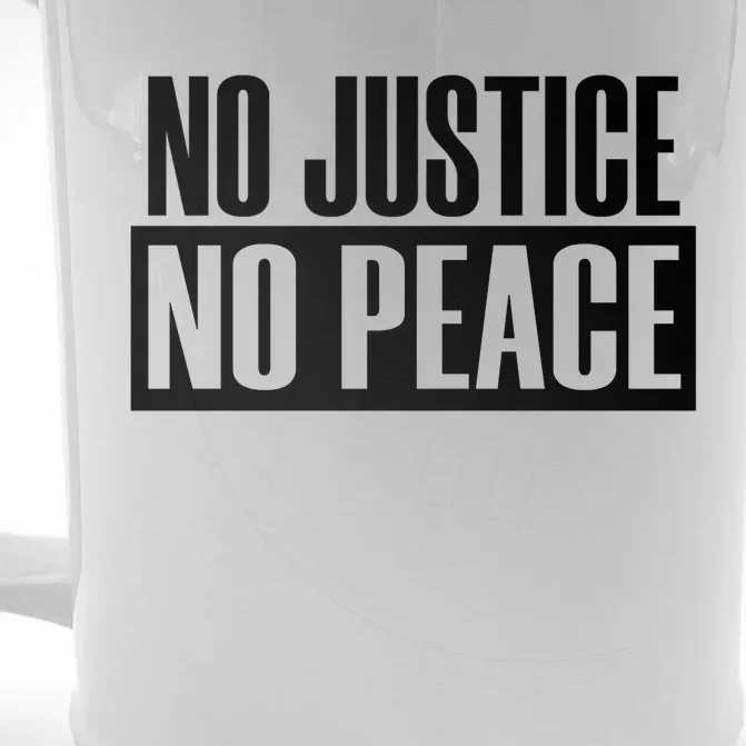 Social Justice Peace No Blm Protest 2020 Injustice Gift Front & Back Beer Stein