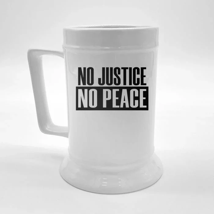 Social Justice Peace No Blm Protest 2020 Injustice Gift Front & Back Beer Stein