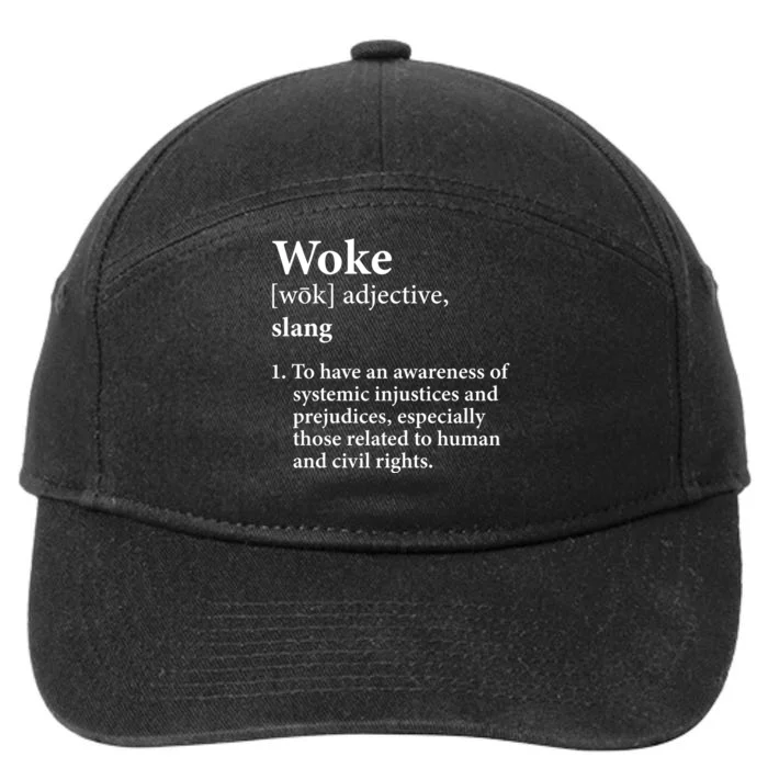 Stevie Joe Payne Wearing Woke Definition To Have An Awareness Of Systemic 7-Panel Snapback Hat