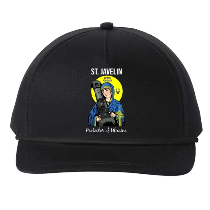 St. Javelin Protector Of Ukraine Support Stand With Ukraine Snapback Five-Panel Rope Hat