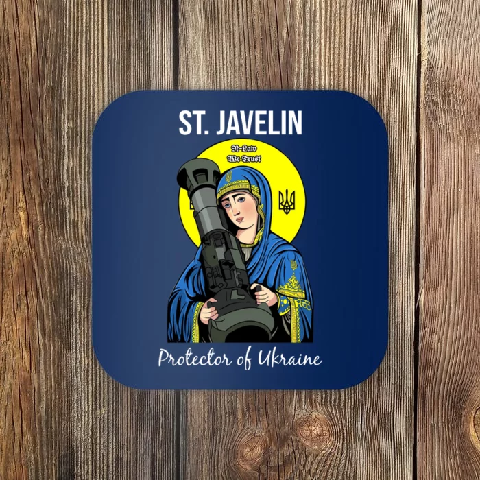 St. Javelin Protector Of Ukraine Support Stand With Ukraine Coaster