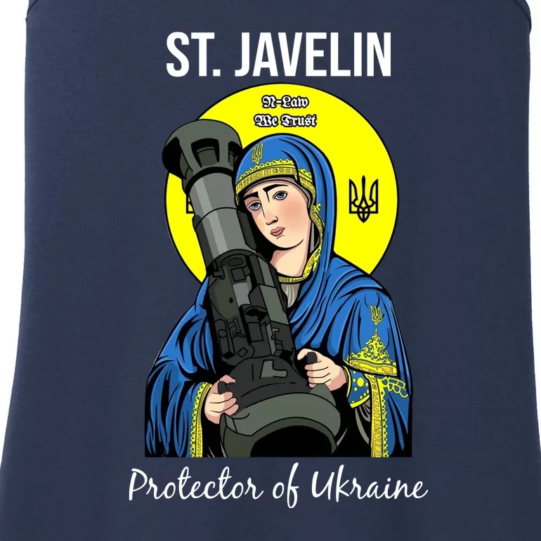 St. Javelin Protector Of Ukraine Support Stand With Ukraine Ladies Essential Tank