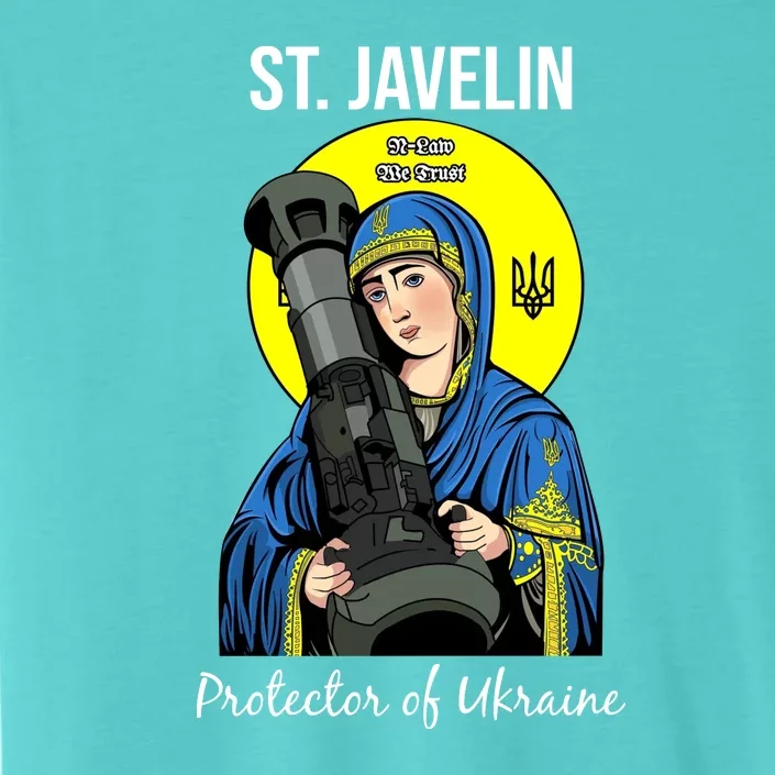 St. Javelin Protector Of Ukraine Support Stand With Ukraine ChromaSoft Performance T-Shirt