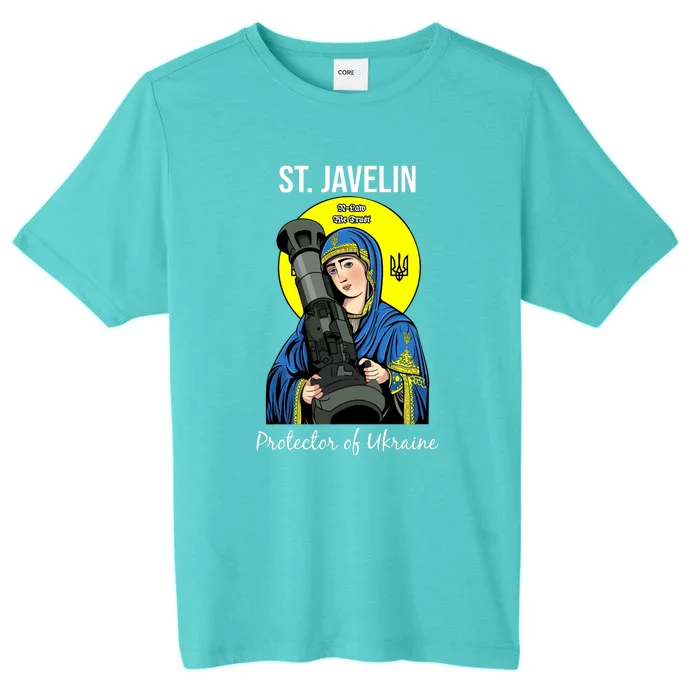 St. Javelin Protector Of Ukraine Support Stand With Ukraine ChromaSoft Performance T-Shirt