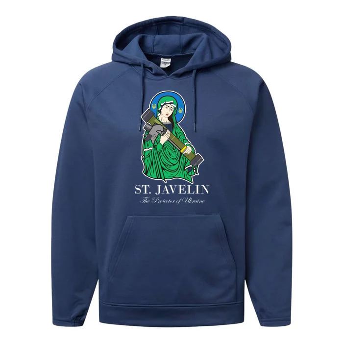 St. Javelin Protector Of Ukraine Performance Fleece Hoodie