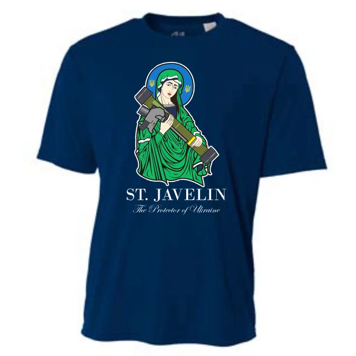 St. Javelin Protector Of Ukraine Cooling Performance Crew T-Shirt